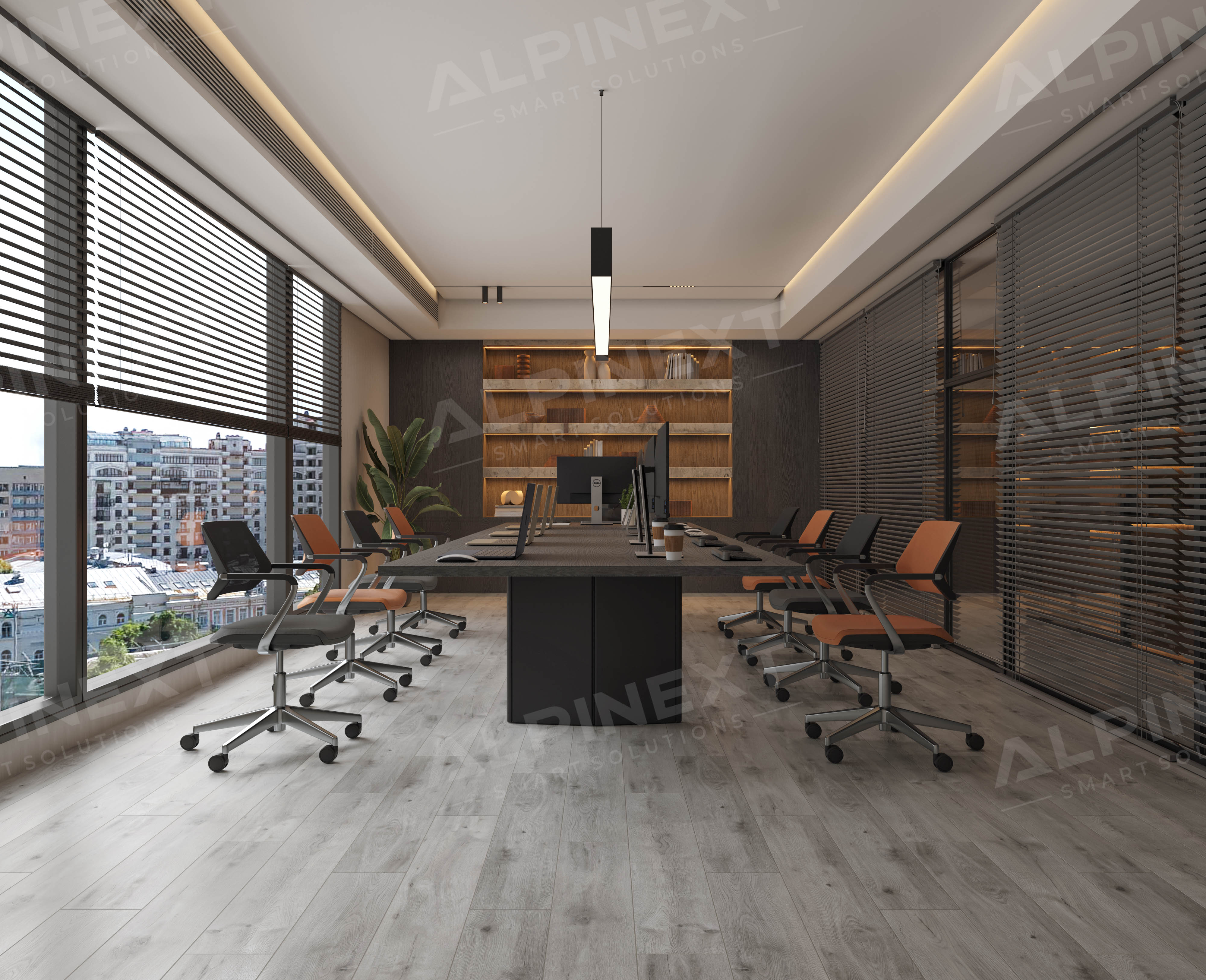 Ламинат Alpinext Quick Style 8/33 4V LF601-01 Дуб светло-серый 1218x198 фото 3