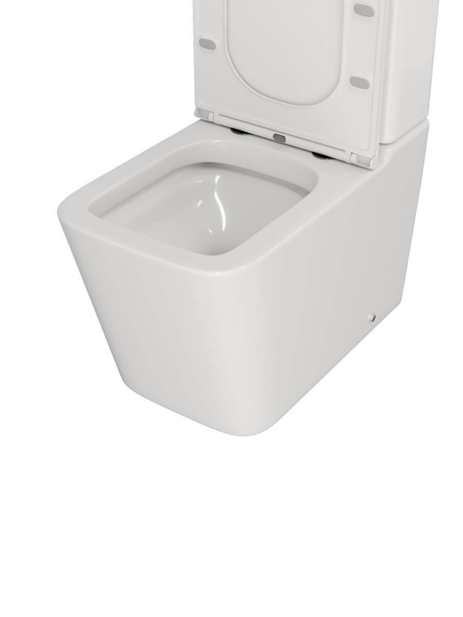 Унитаз-компакт Watersense Eva W00748 безободковый, сиденье микролифт фото 3