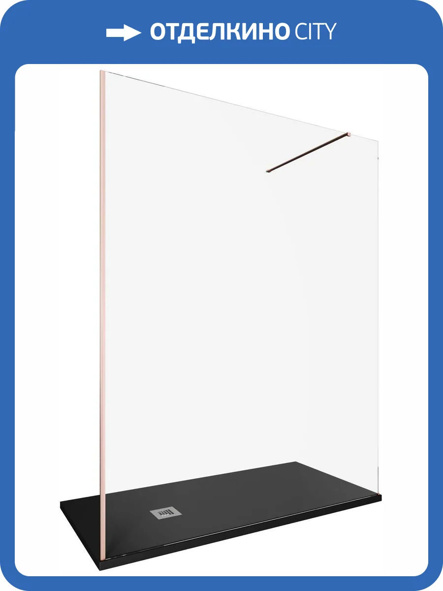 Душевая перегородка Allen Brau Infinity 3.21035.60 профиль медь браш, стекло прозрачное, 160x200 фото 5