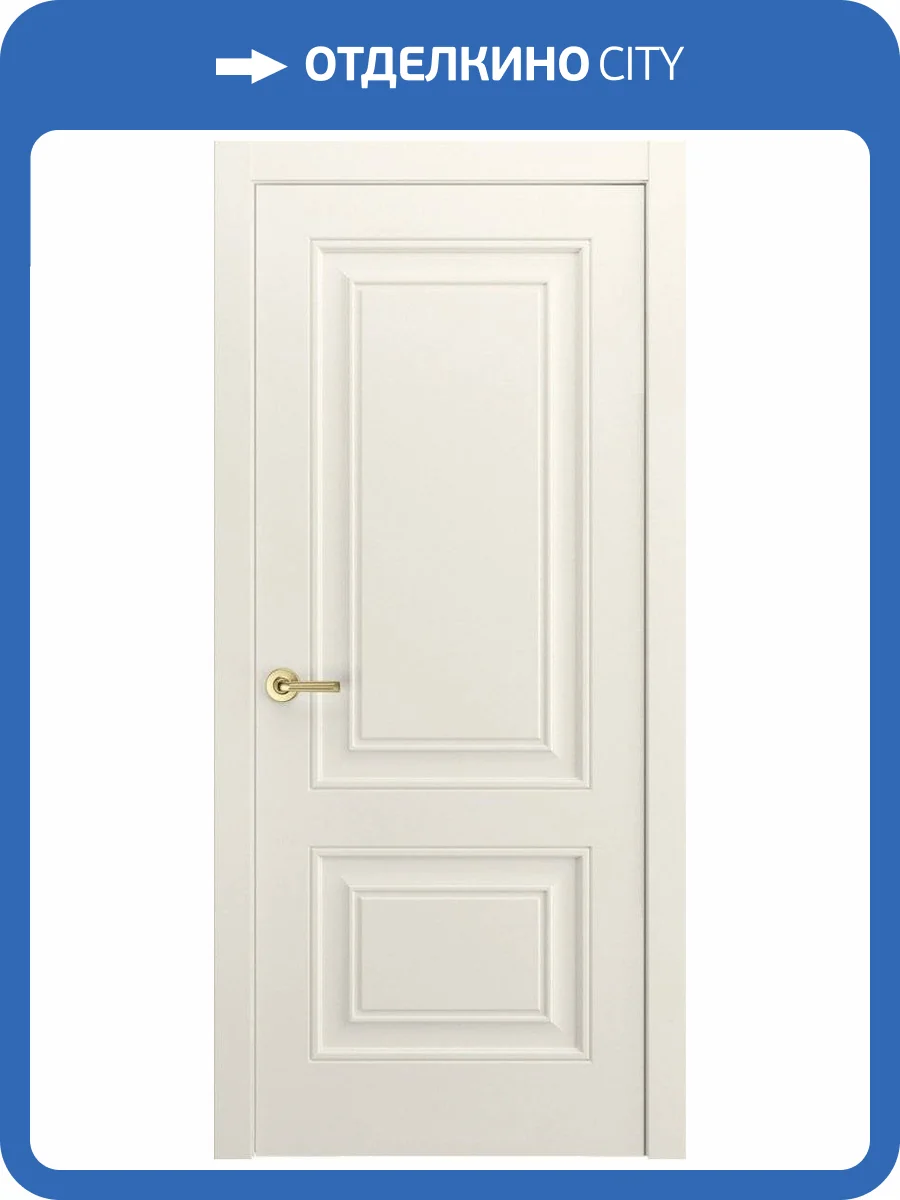 Межкомнатная дверь эмаль Milyana Версаль-1Ф глухая RAL9010 молочно-белый 600x2000 фото 2
