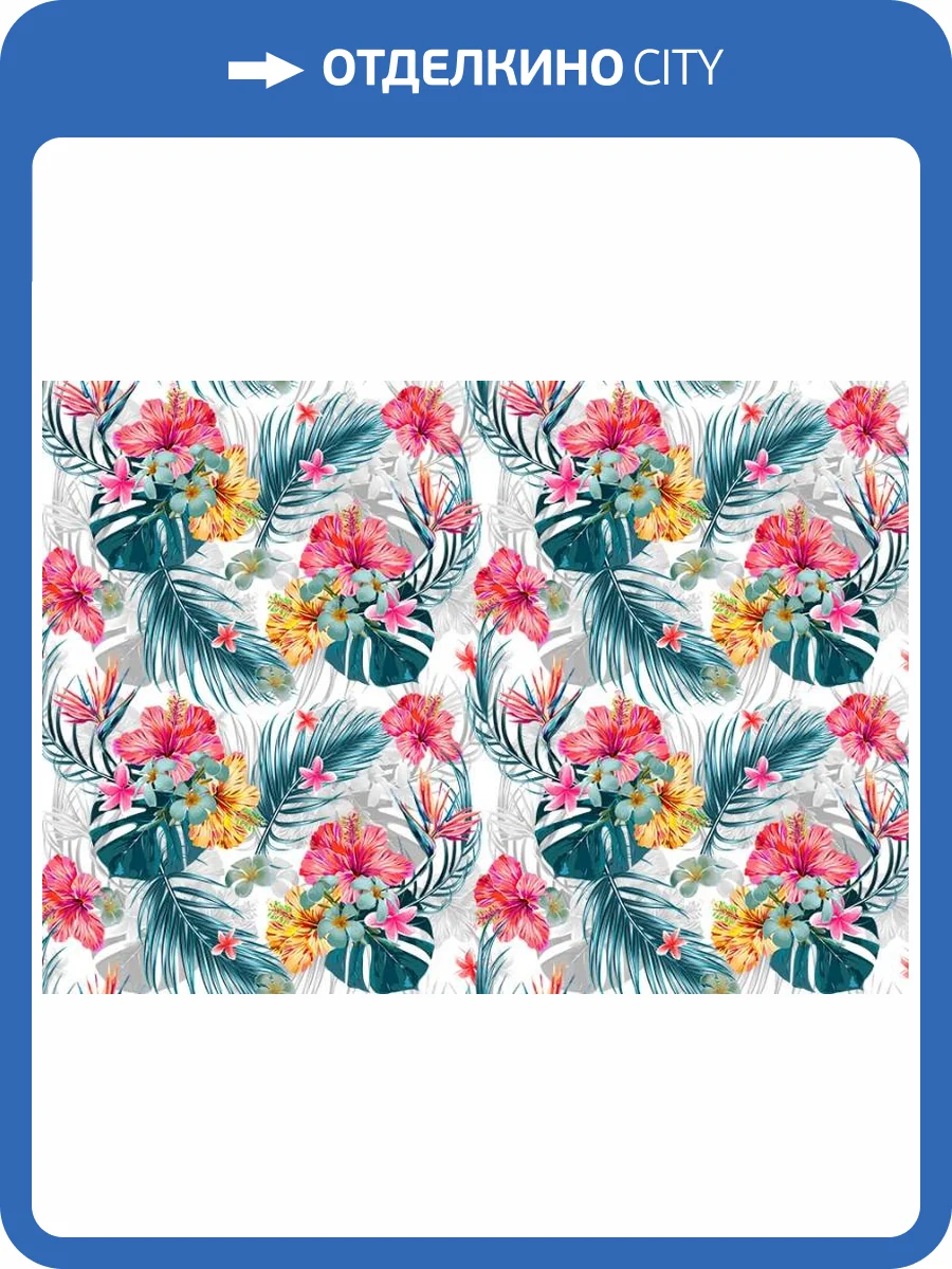 3D Фотообои Artegrafico «Тропические цветы» TR-010 канвас фото 2