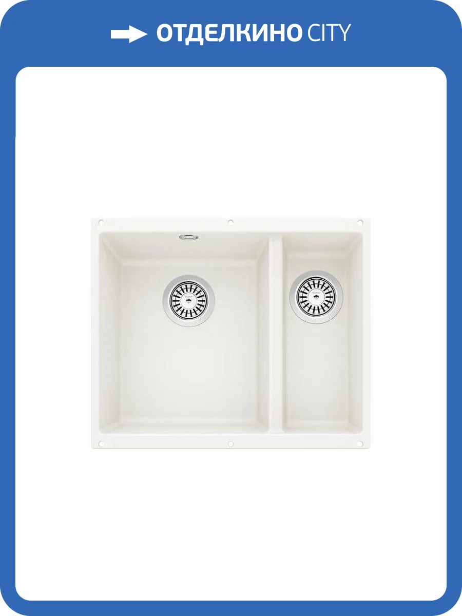 Мойка кухонная Blanco Rotan 340/160-U 523078 белый фото 5