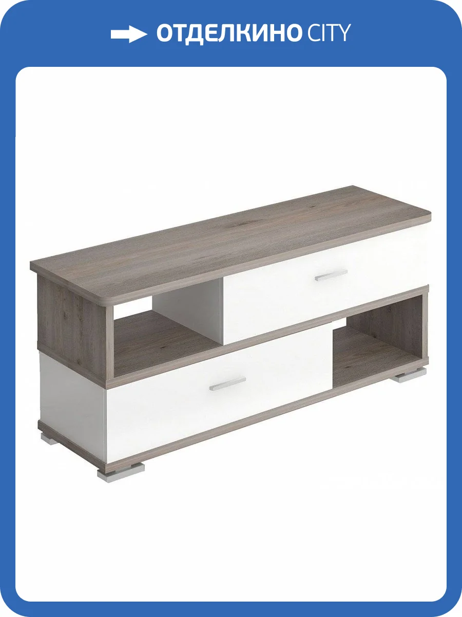 Тумба комбинированная Merdes Домино MER_SB-40-2-PVK-zakruglenaya-NBE фото 2