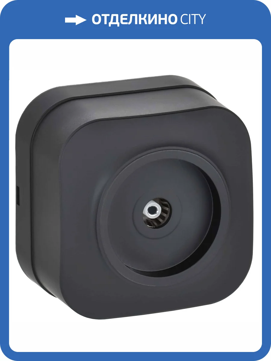 ТВ-розетка IEK Glory EAH10-K02M черный матовый фото 3