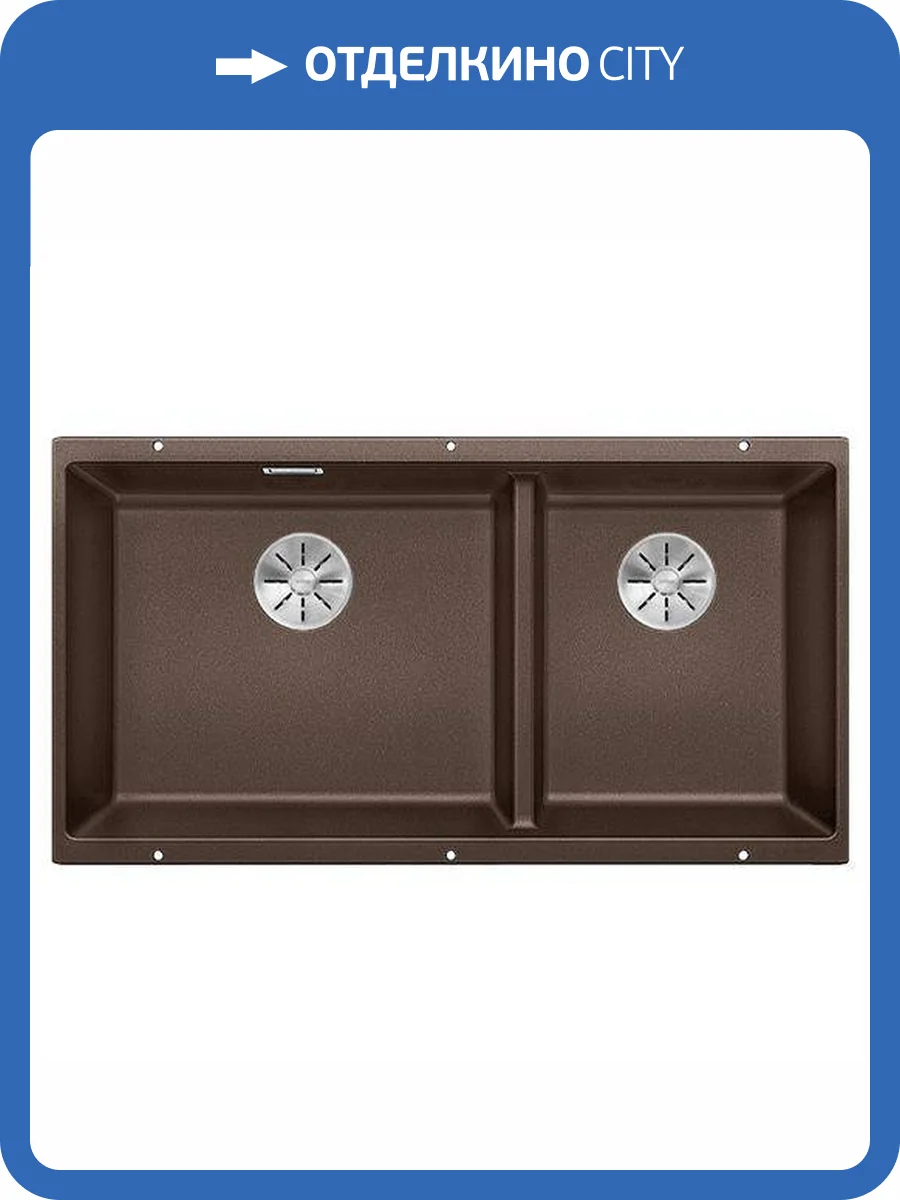 Мойка кухонная Blanco Subline 480/320-U 523593 кофе фото 6