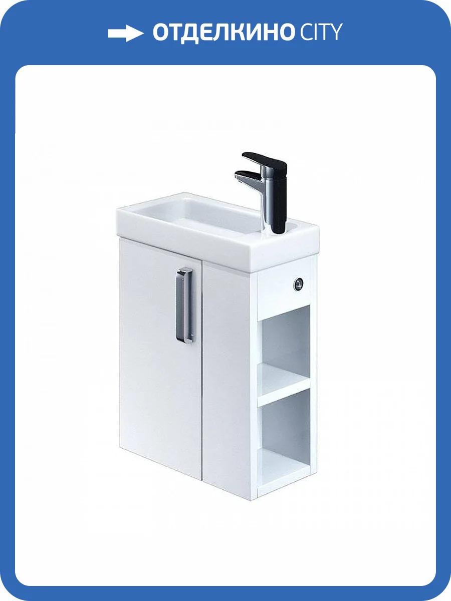 Тумба с раковиной Iddis Torr 40 TOR40WRi95K подвесная, белый фото 5