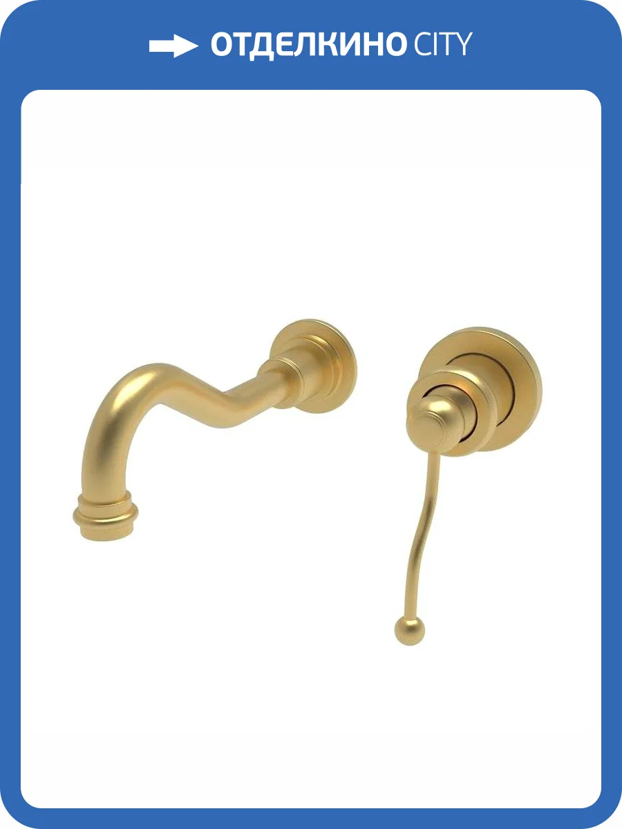 Смеситель для раковины Paini Duomo 88PJ208 PVD встраиваемый, золотой матовый фото 7