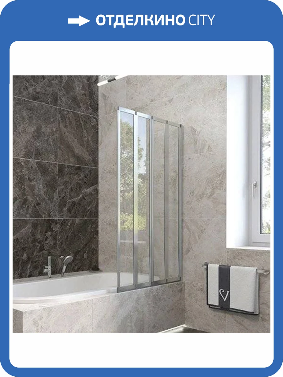 Шторка на ванну Veconi Palau PL-74R 120 см фото 6