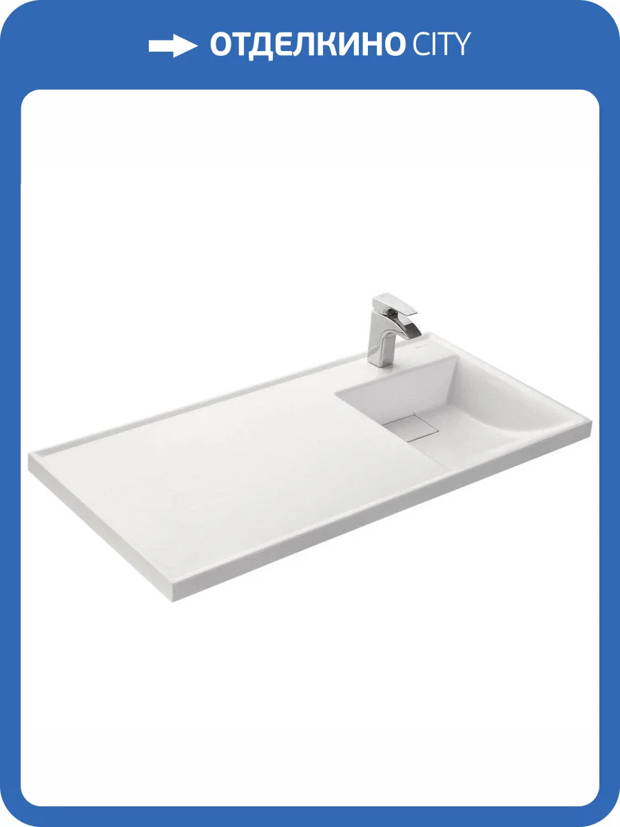 Раковина Aquaton Лондри 1A72223KLH010 правая, 105 см фото 5