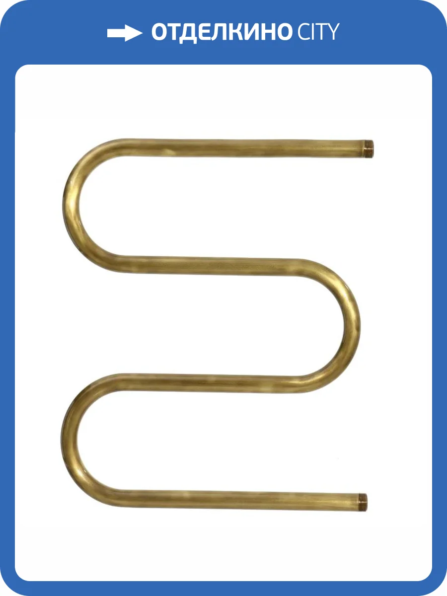 Полотенцесушитель электрический Ника Simple М-обр. 50/40 без полки, бронза фото 4