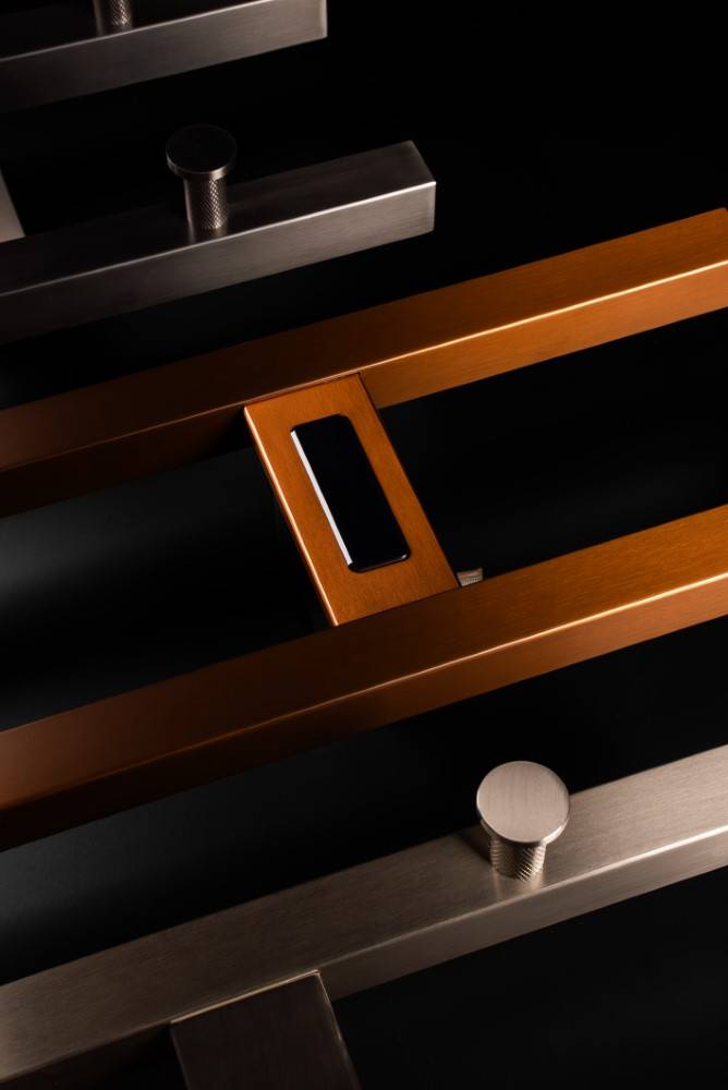 Полотенцесушитель электрический Boheme 728-NB Nickel Brush фото 2