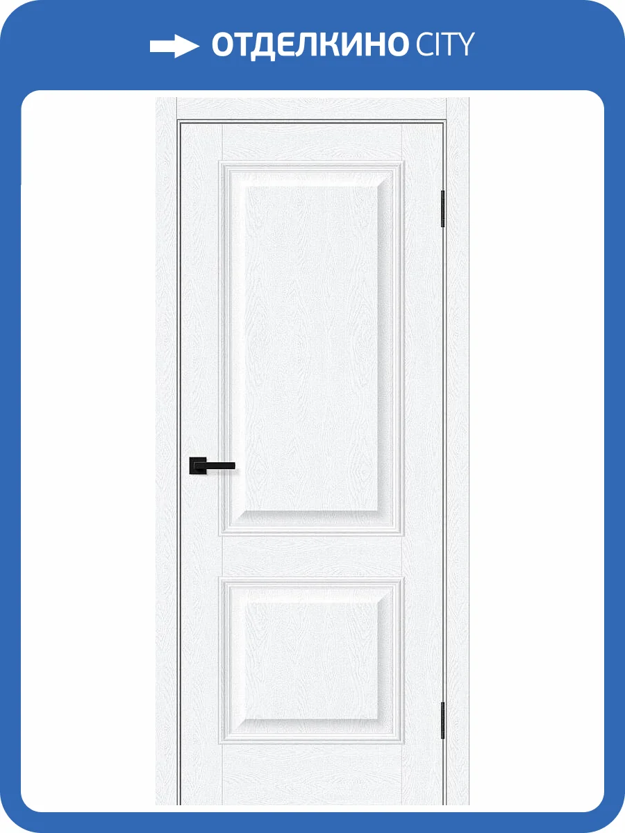 Межкомнатная дверь Bravo Классик-12 полотно White Silkwood 600x2000 фото 2