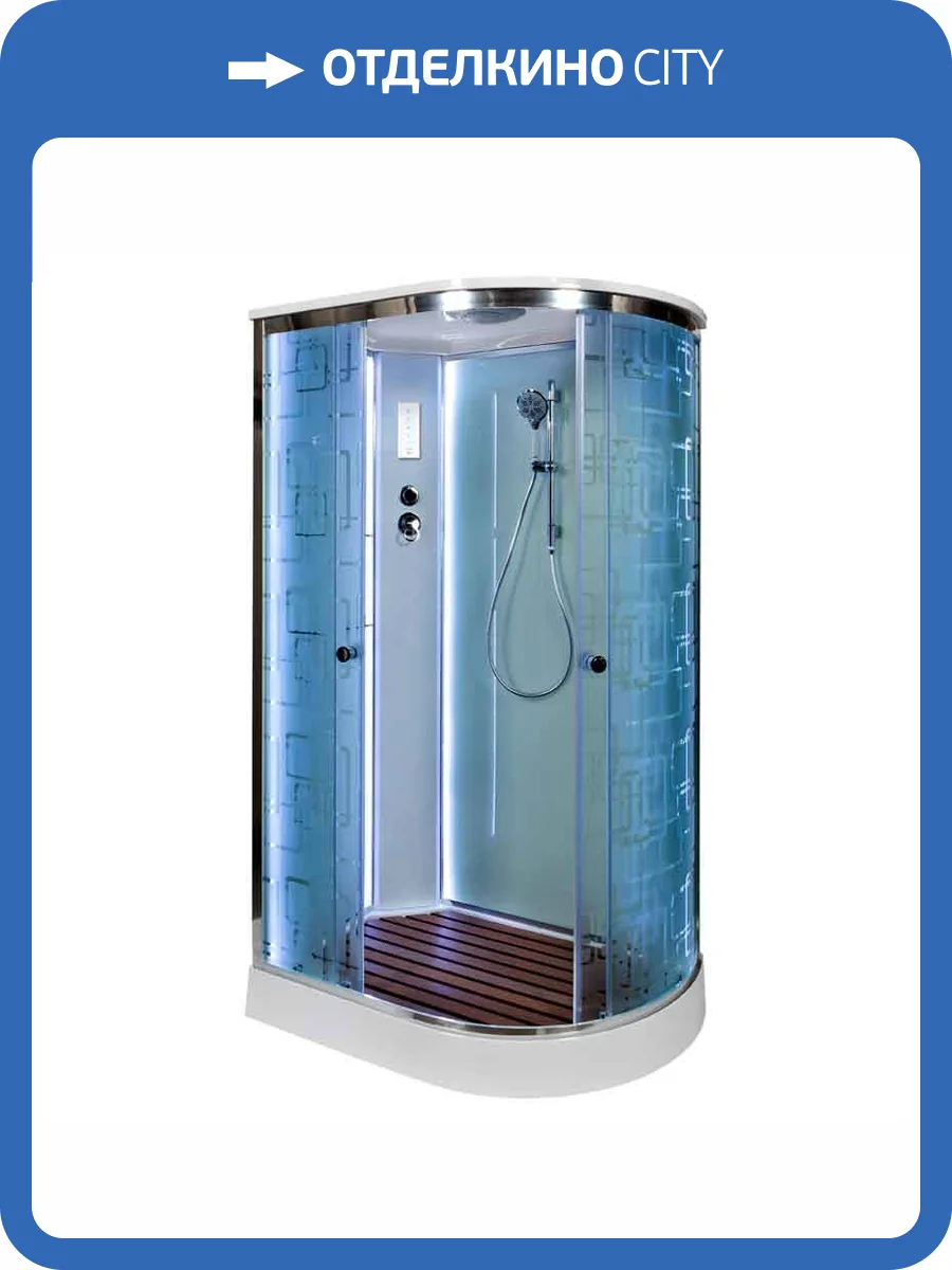 Душевая кабина AvaCan EM1511LLED с подсветкой, 110x80x220 фото 14