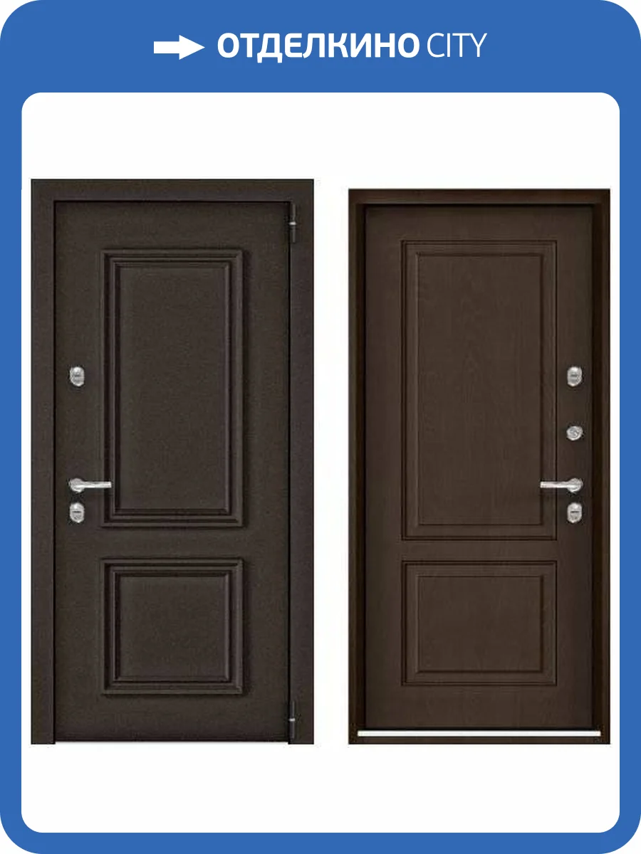 Входная стальная дверь Torex SNEGIR ARCTIC MP 3918111 Букле коричневый/ПВХ Дуб коньяк 2000x880 фото 2