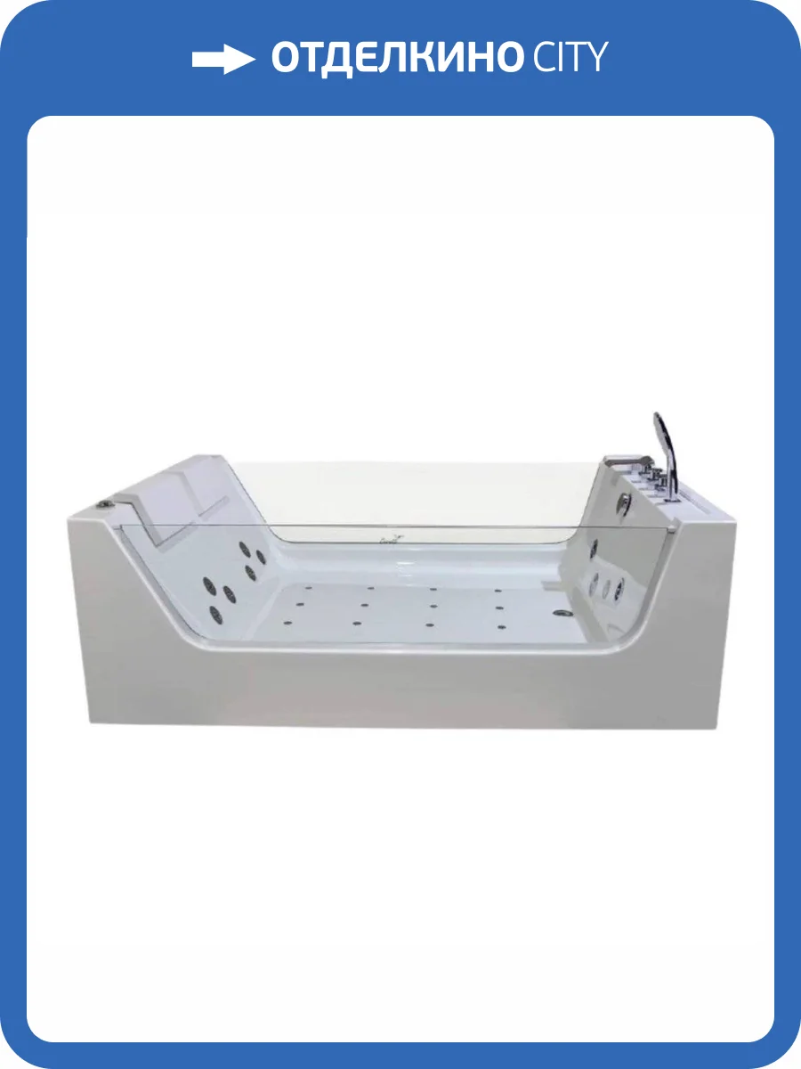 Акриловая ванна Cerutti Spa C-454A 170x120 с гидромассажем фото 7