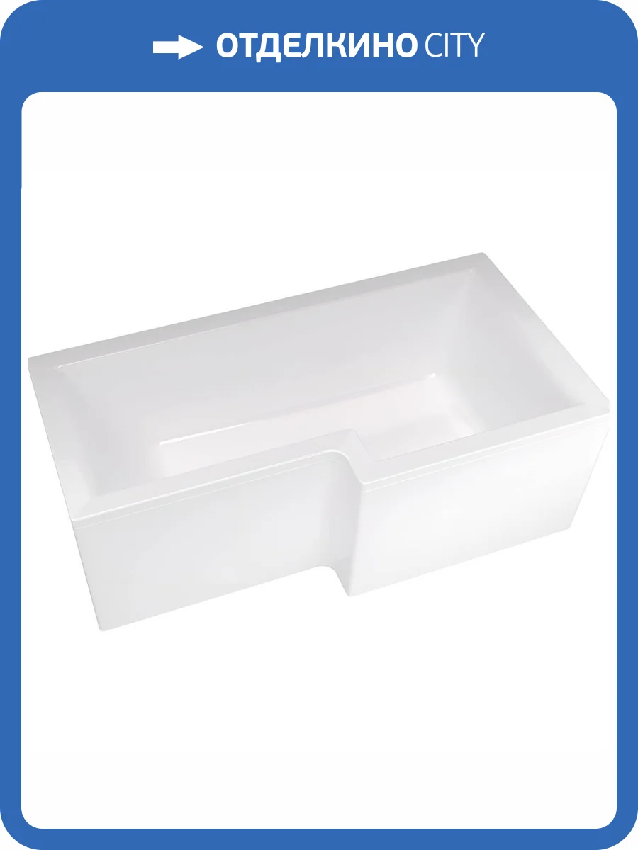 Акриловая ванна Marka One Linea 165x85 правая фото 6