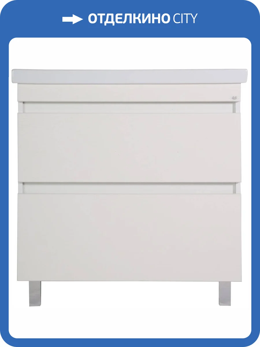 Тумба с раковиной ASB-Mebel Коста 80 ясень белый фото 11