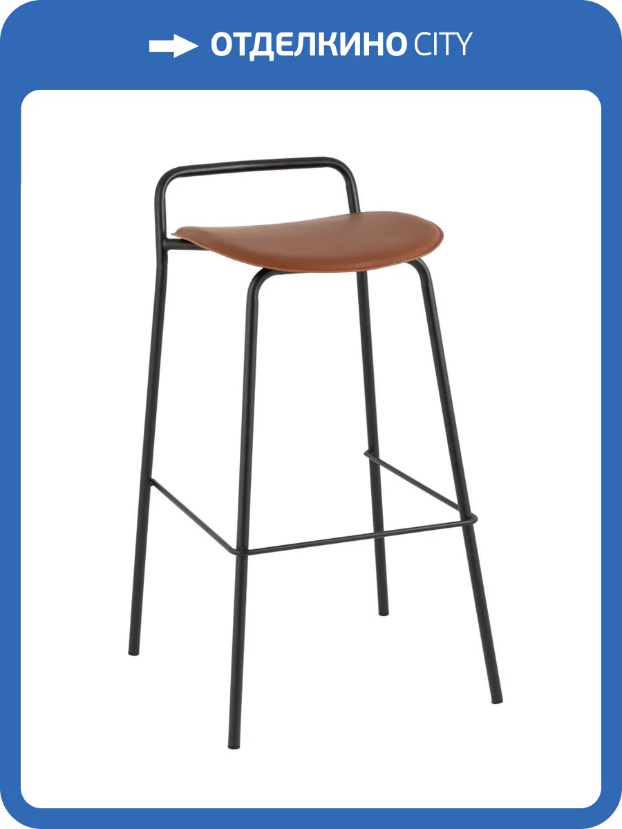 Стул барный Stool Group Mantis 9083T brown экокожа, коричневый фото 9
