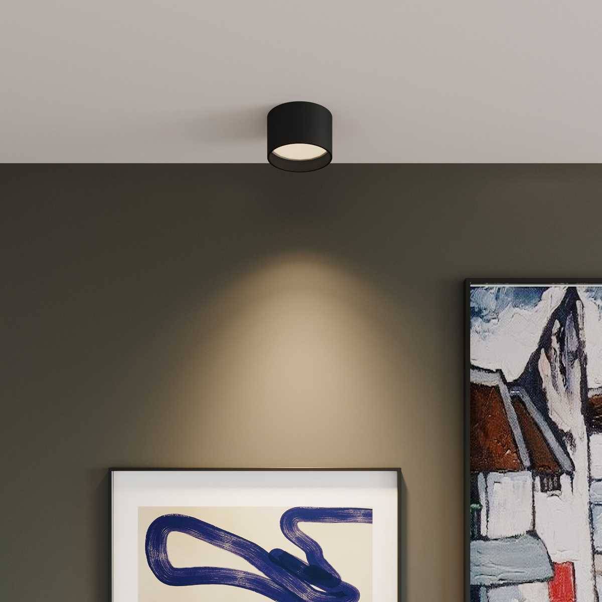 Потолочный светодиодный светильник Elektrostandard Banti 25123/LED 13W 3000K черный фото 5