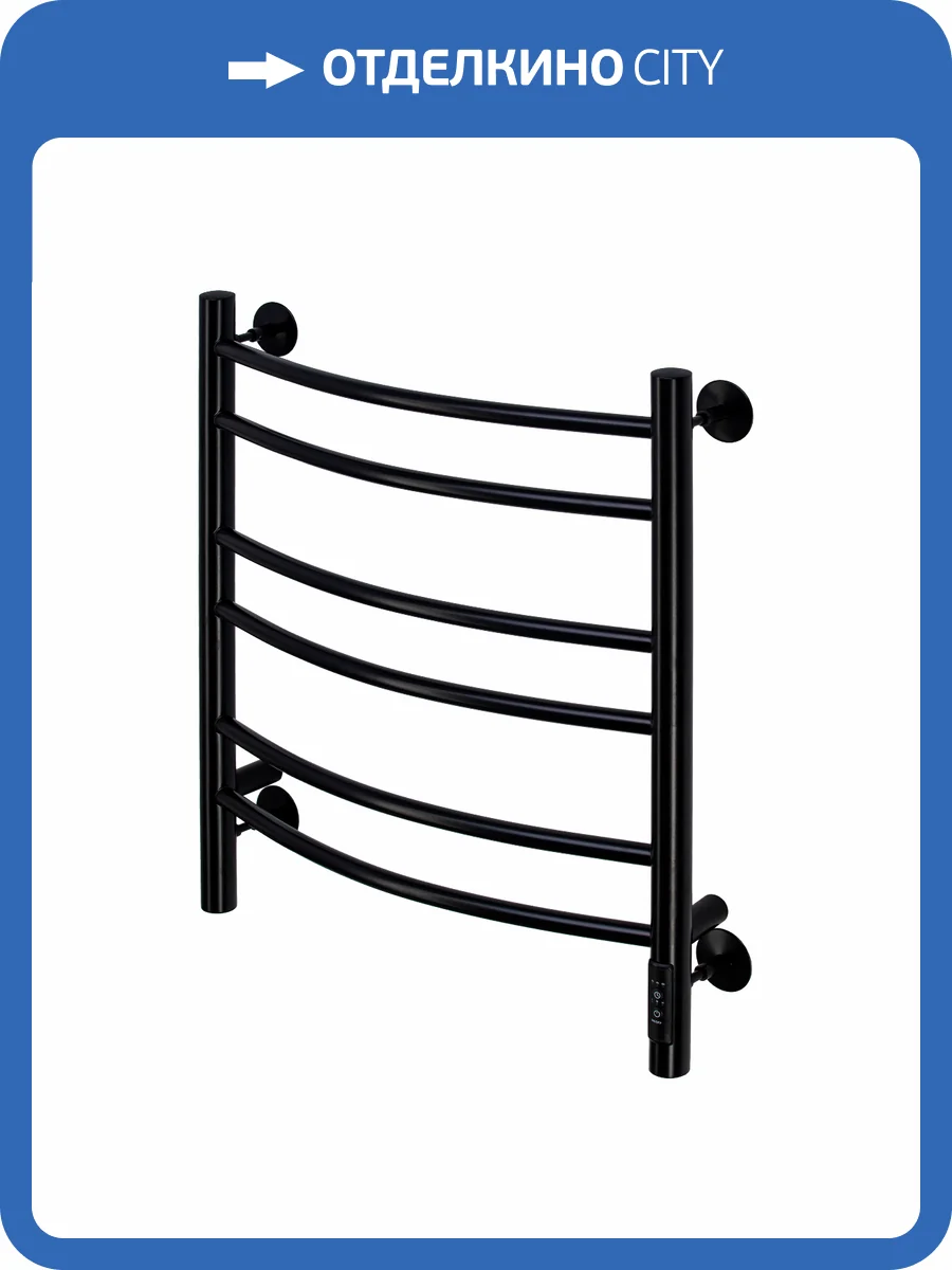 Полотенцесушитель электрический Comfysan Noumi 013714 EC-6 60/50 черный матовый фото 4