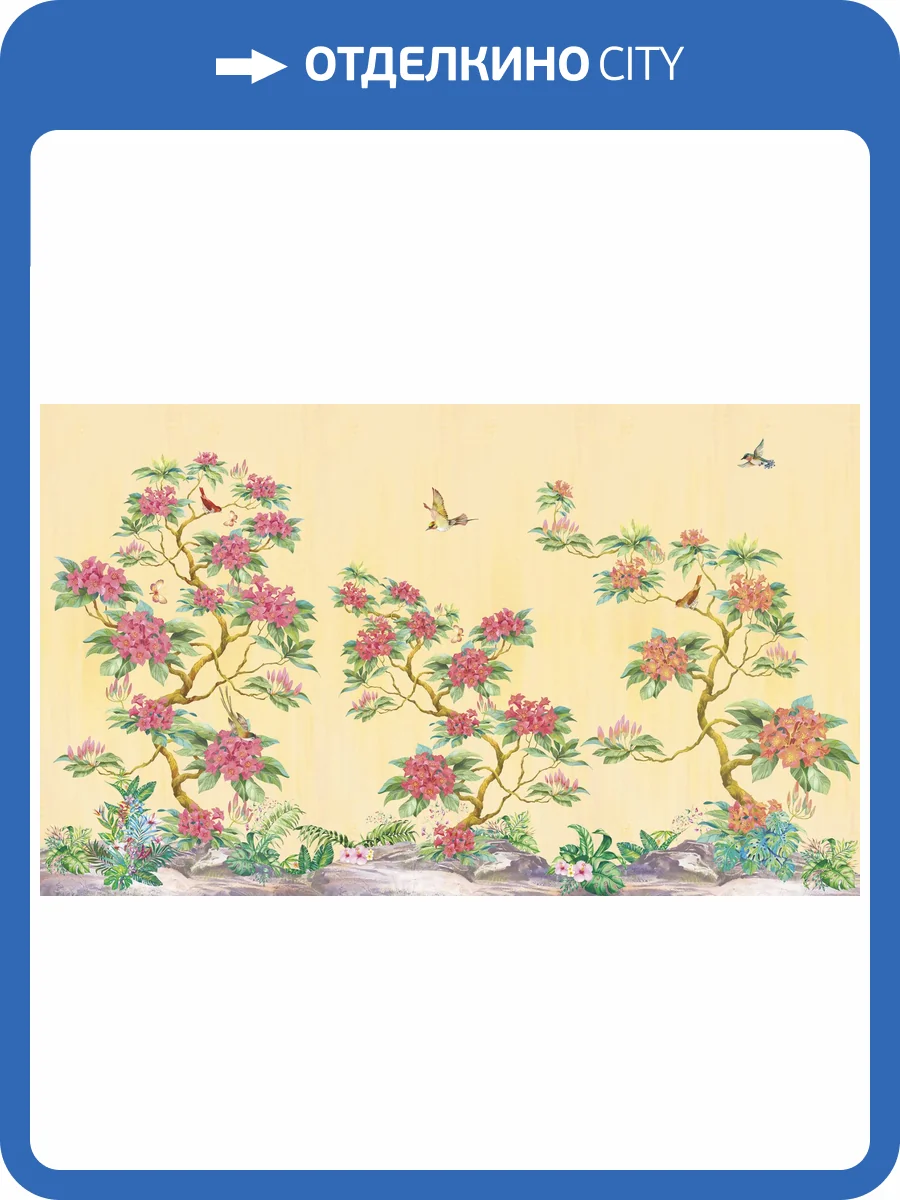 Бесшовные Eco обои Ortograf Flora 31111 Lana jasmine Холст ОЕ-Х фото 2