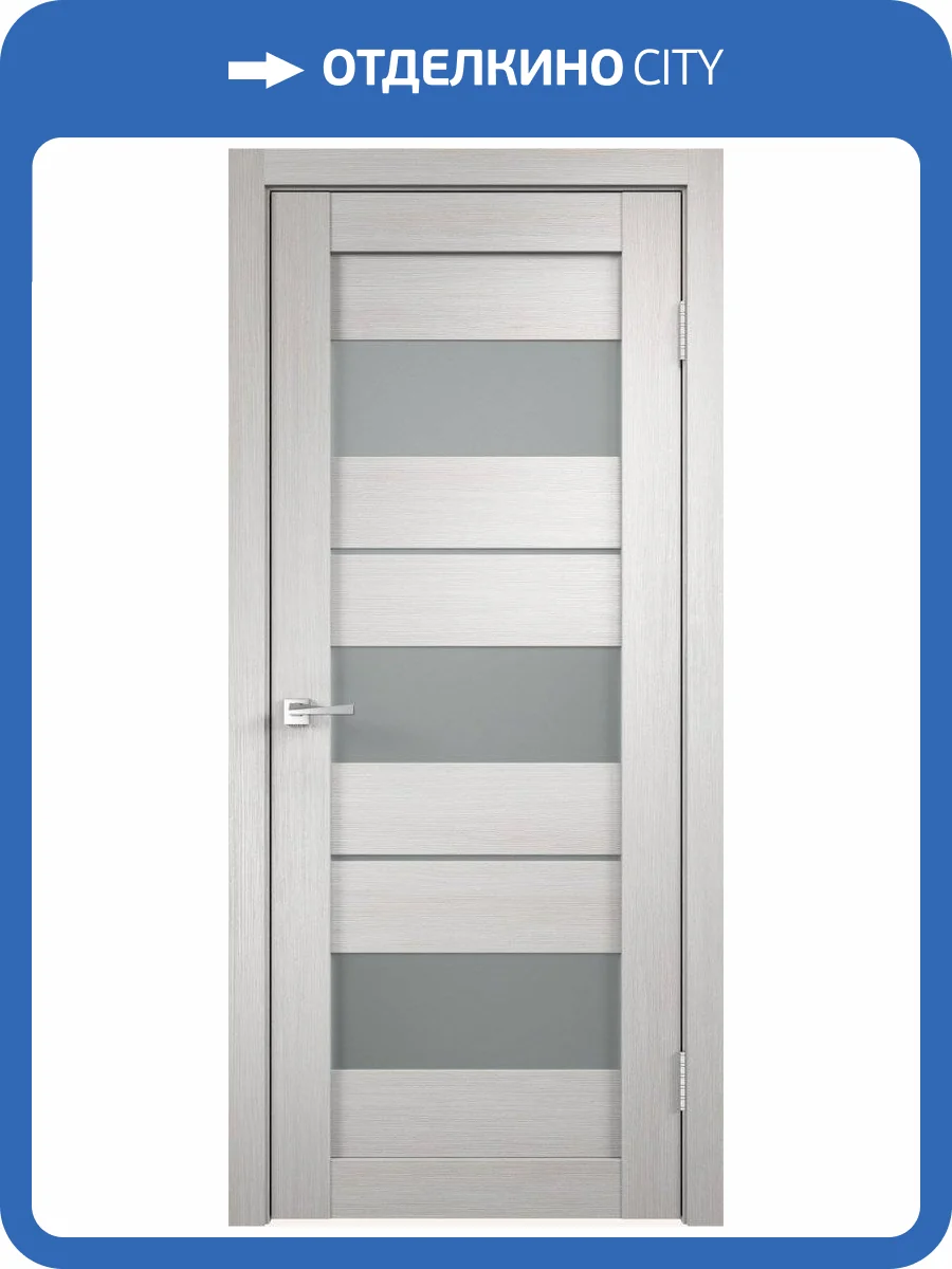 Дверное полотно экошпон VellDoris DUPLEX 12 VD011824 Мателюкс Дуб белый 600x2000 фото 2