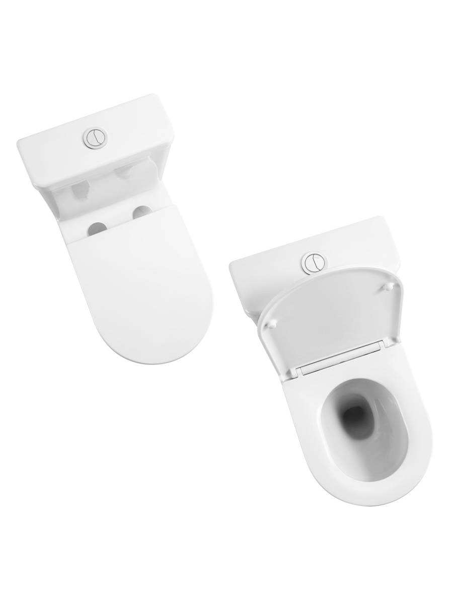 Унитаз-компакт Watersense Lalina Vortex W00749 безободковый, сиденье микролифт фото 2