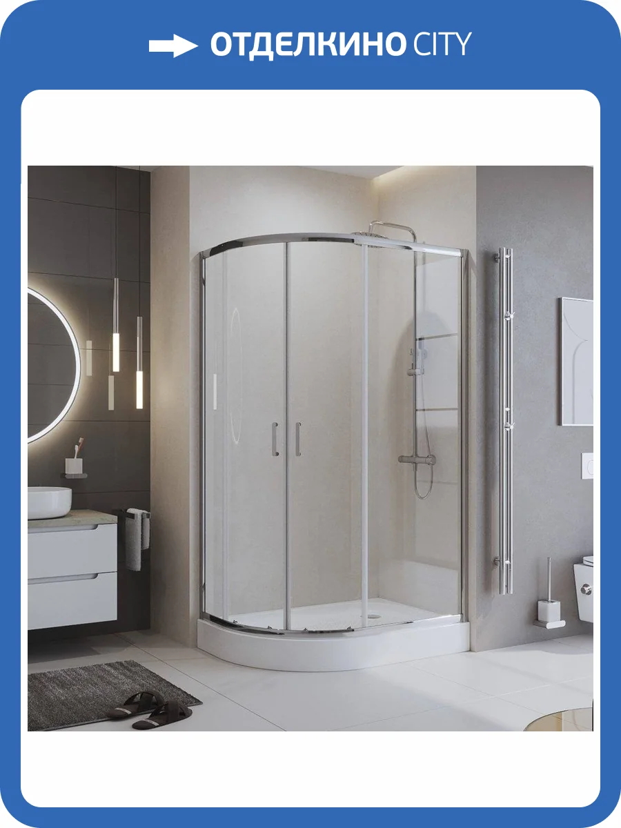 Душевой уголок BelBagno Uno 195 RH-2-120/80-C-Cr фото 4