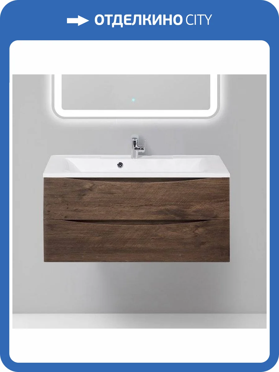 Тумба с раковиной BelBagno Marino 100 rovere moro фото 7