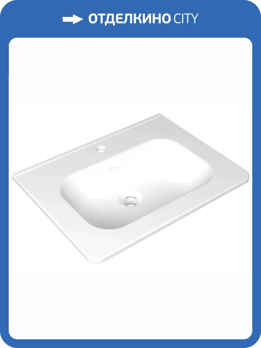 Раковина Veneciana Rimini 6010 белый глянец, 60 см фото 3