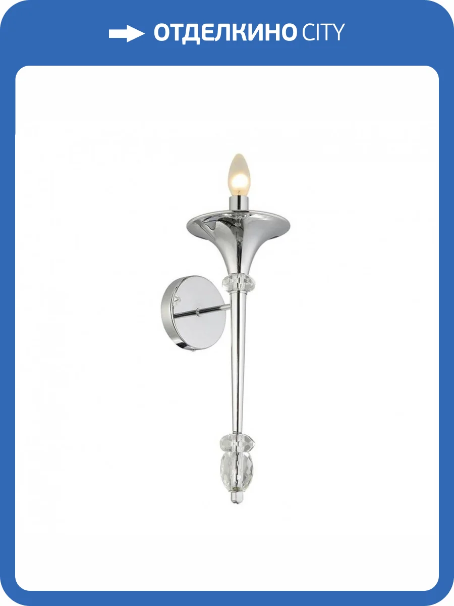 Бра Crystal Lux Miracle AP1 Chrome фото 2
