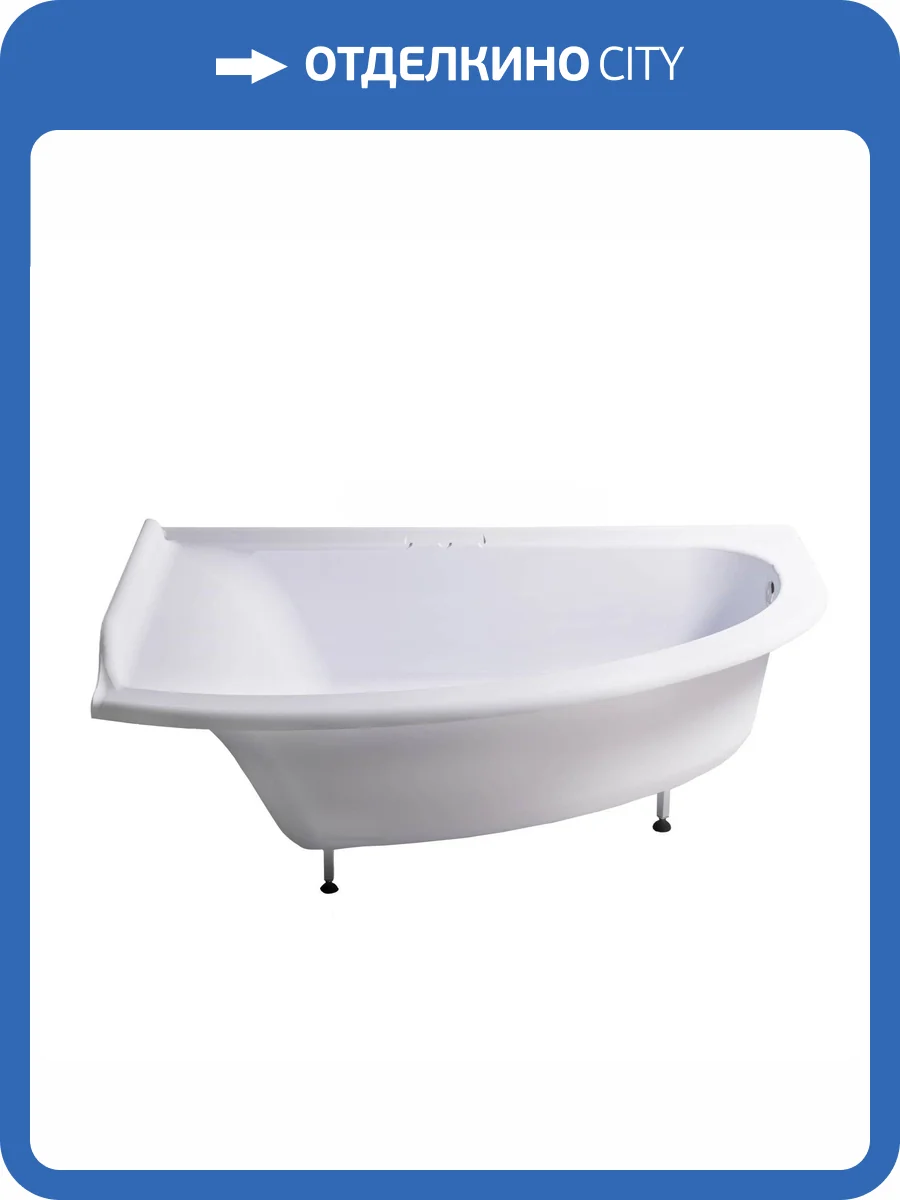 Ванна из искусственного камня Астра-Форм Анастасия Solid Surface 01010063 182x125 левая, белая матовая фото 5