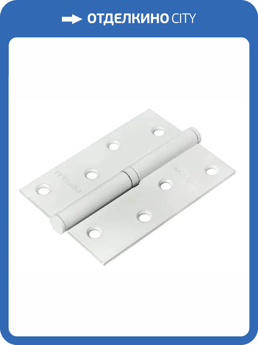 Петля карточная Morelli MSD 100X70X2.5 W L белый, левая, врезная фото 3