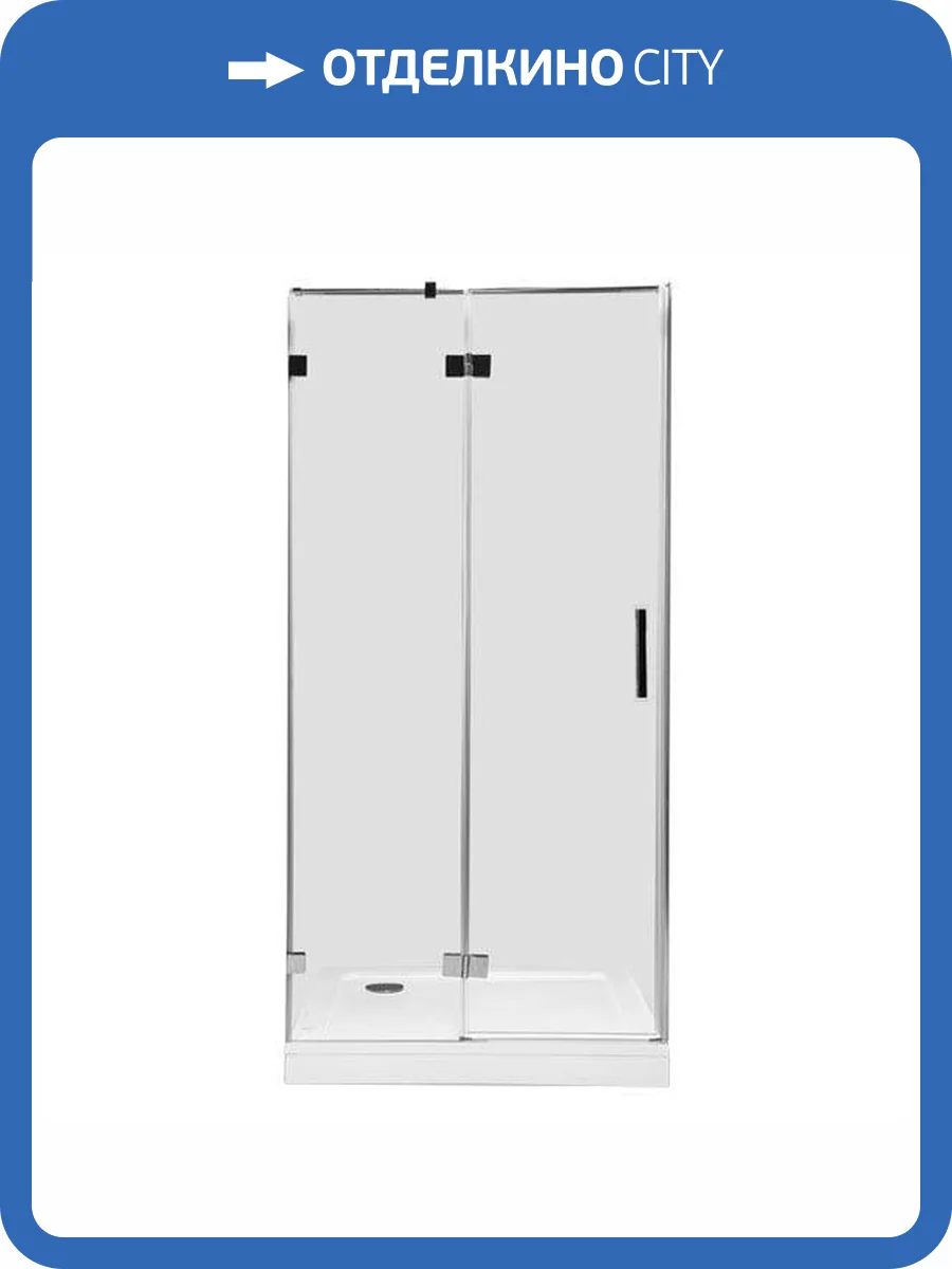 Душевая дверь в нишу Aquanet Beta NWD622 R профиль хром, стекло прозрачное, 100x200 фото 8