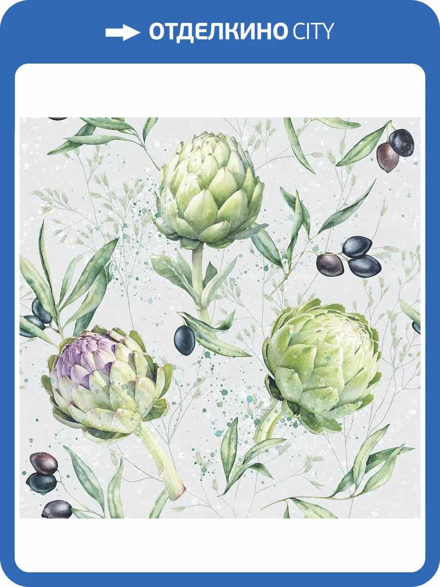 Бесшовные Eco обои Ortograf Enjoy 35121 Сезон артишоков Ворс+ ОЕ+ фото 2