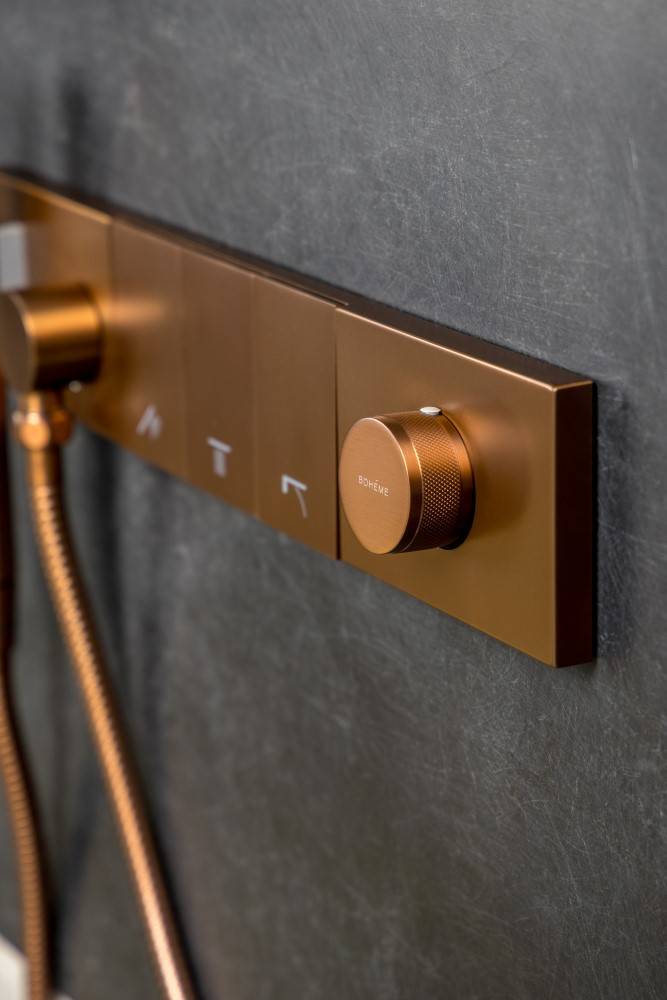 Душевой комплект Boheme Zodiac 132-BRB трехпозиционная, Brushed Bronze фото 3