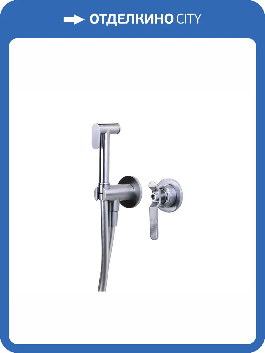 Гигиенический душ Bronze de Luxe 1760's Loft 3253CC хром матовый, со смесителем фото 4