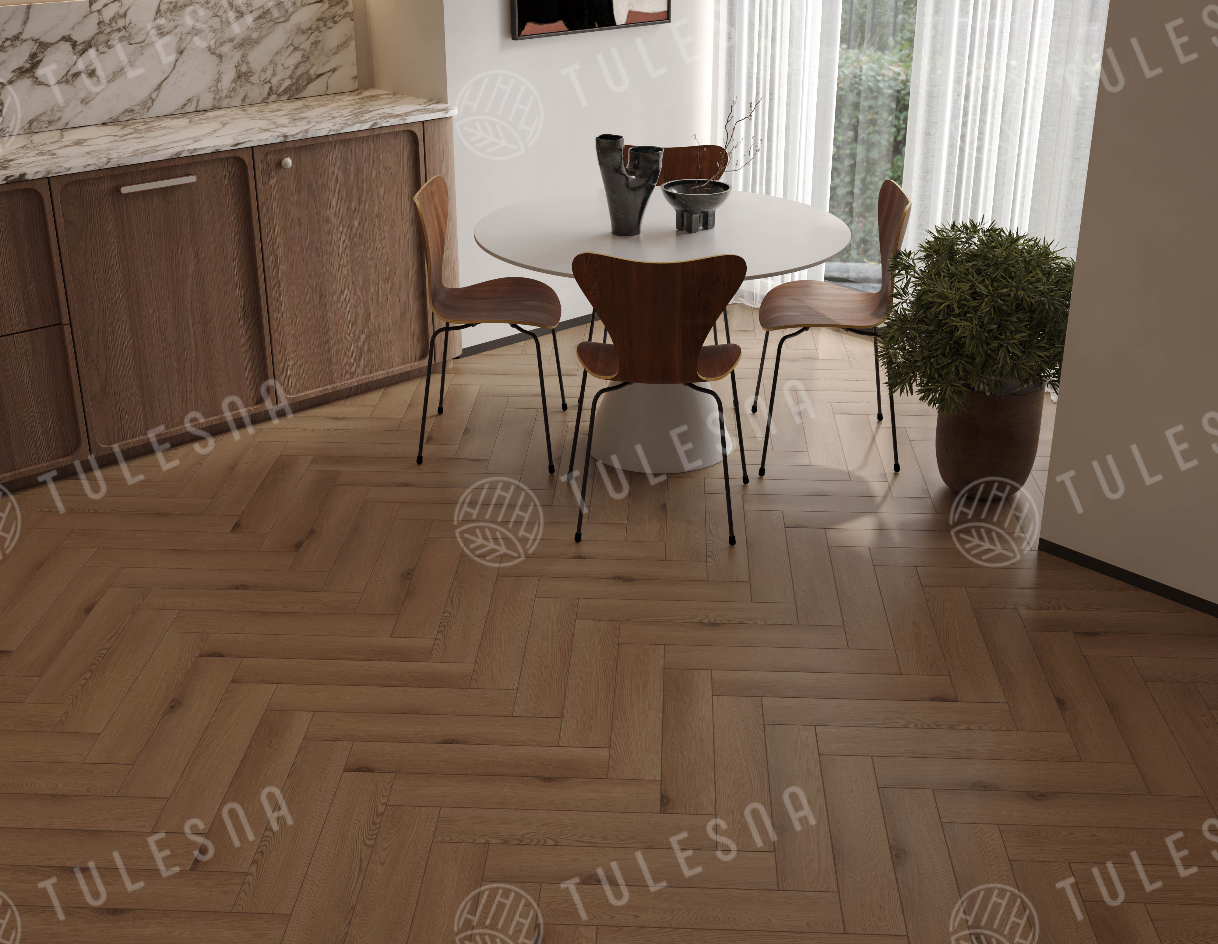 Ламинат Tulesna Селена Паркет (Selene Parquet) 8/33 4V LF503-27 Гаргано 121x605 фото 5