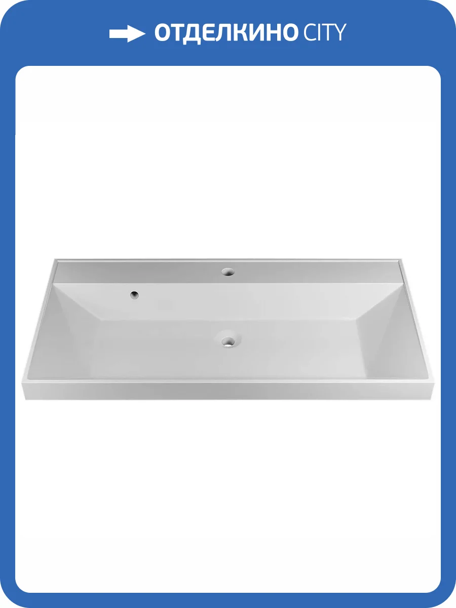 Раковина Uperwood Classic 291020338 90 см, белая глянцевая фото 6