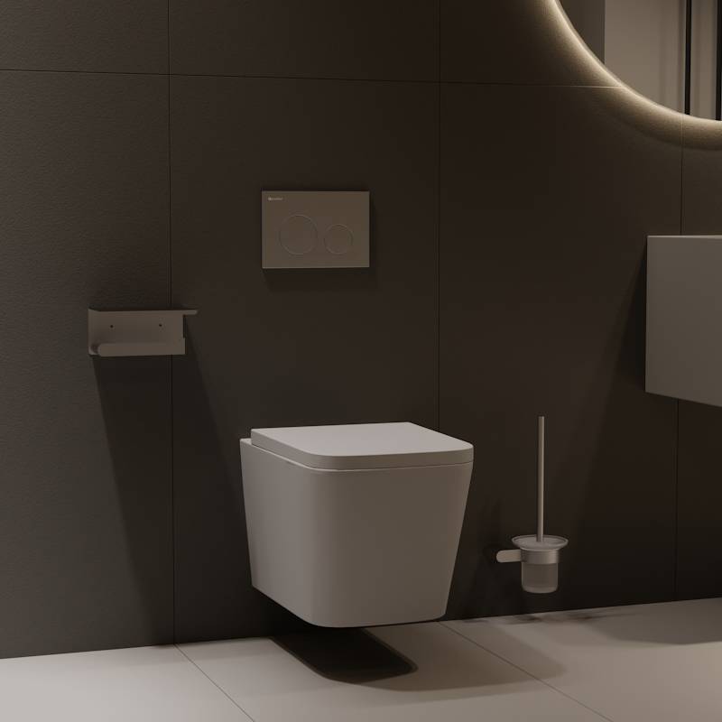 Унитаз подвесной Knotlor Essence WC50WG безободковый, сиденье микролифт, белый фото 5