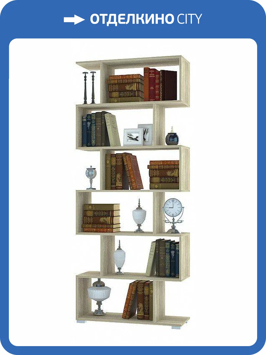 Стеллаж НК-Мебель Слим 75130168 дуб сонома фото 2