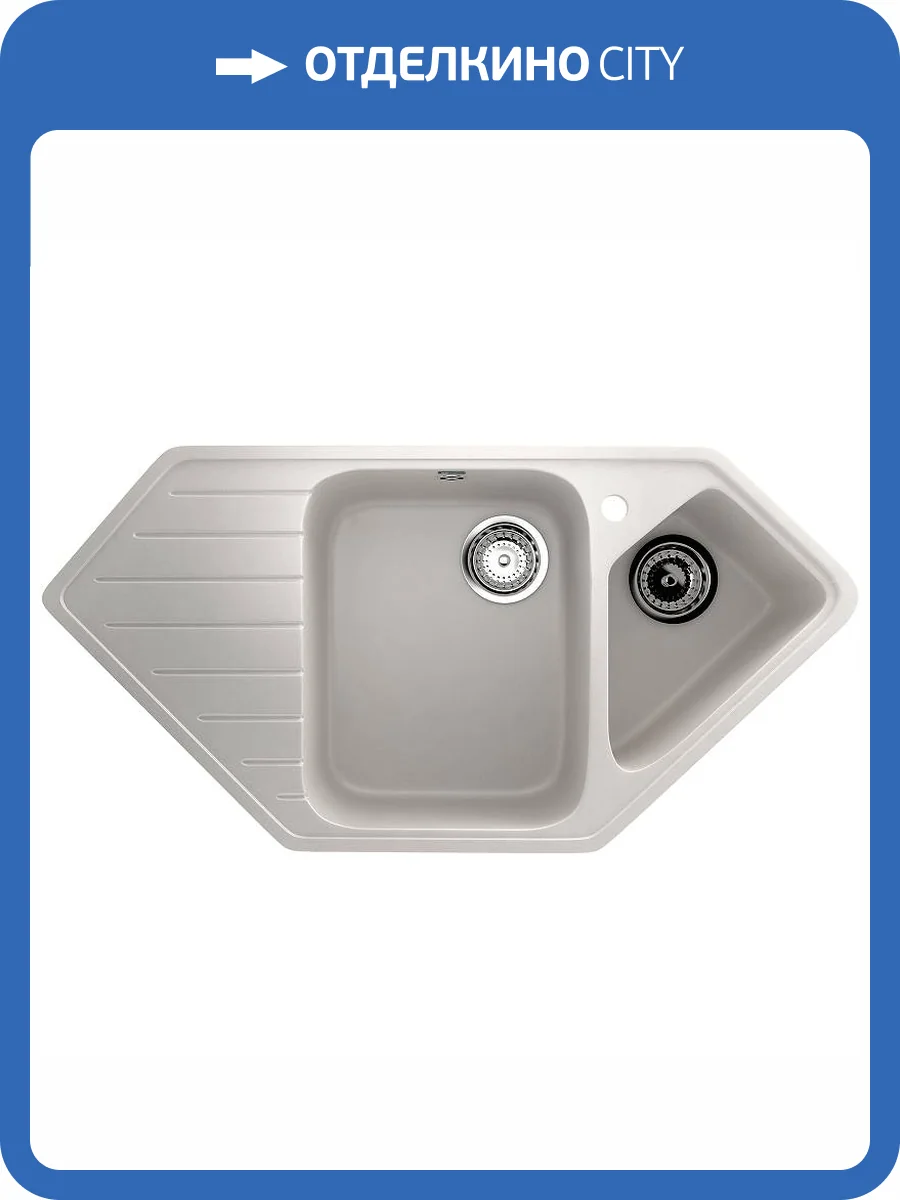 Мойка кухонная Ulgran Classic U-409-341 ультра-белый фото 4