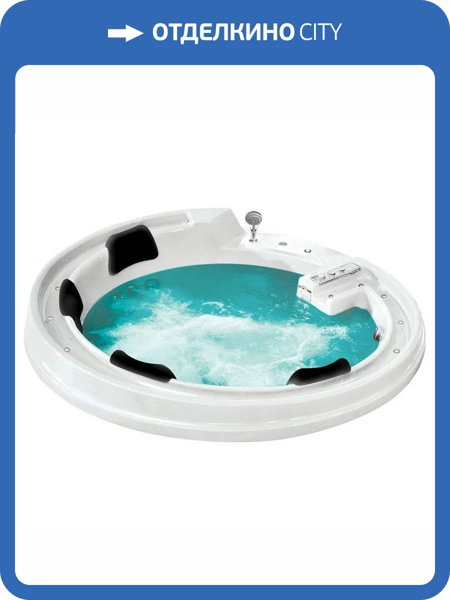 Акриловая ванна Gemy G9090 B 190x190 фото 6