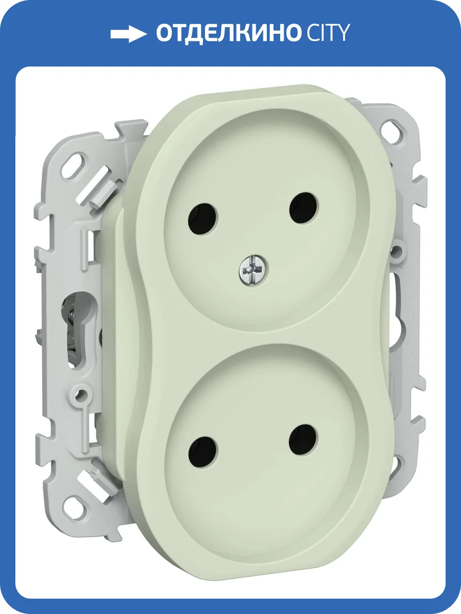 Розетка 2-местная IEK Flite FI-R20-10-1-K92 панг фото 2