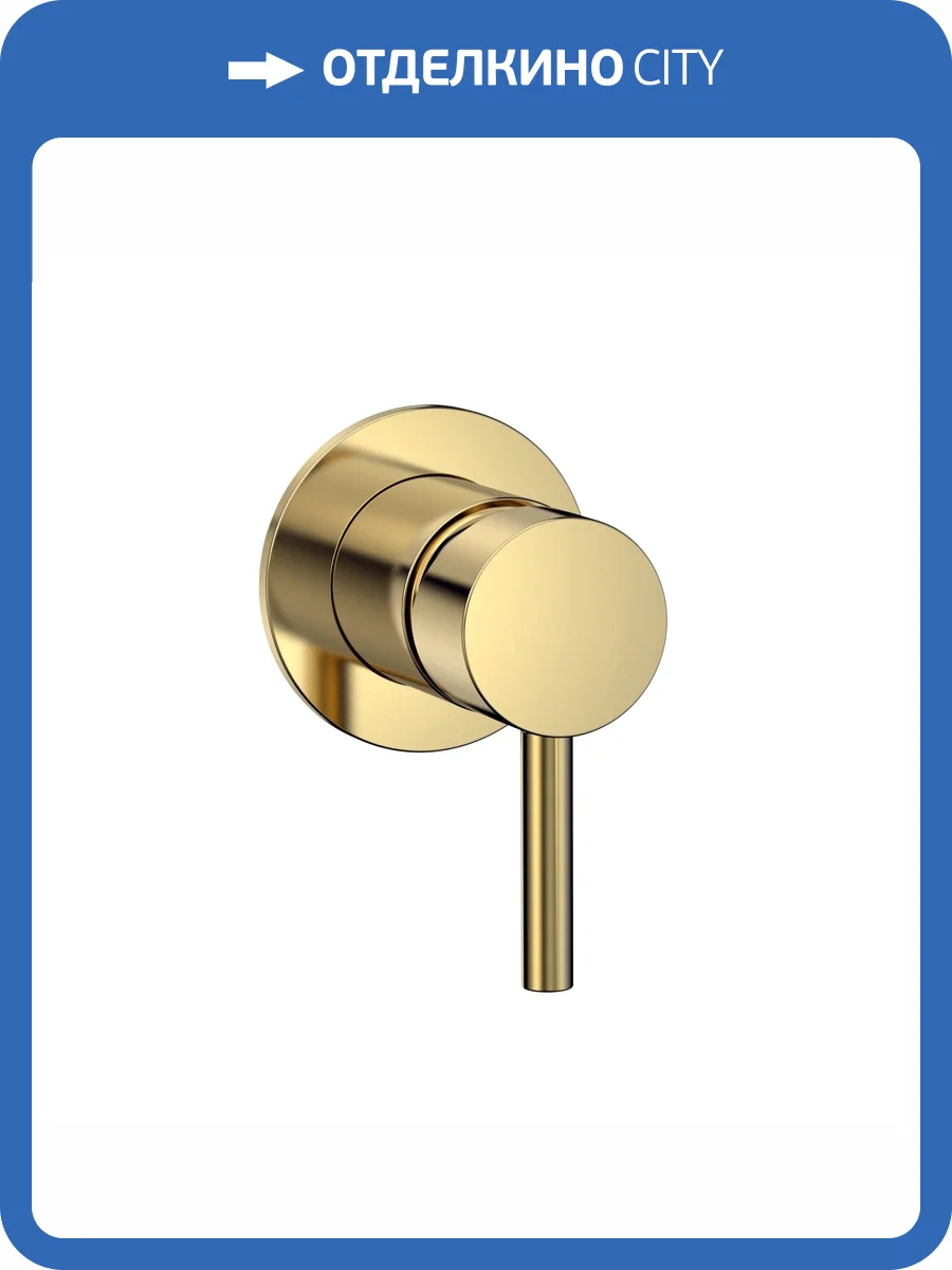 Смеситель для душа AQUAme Siena AQM8804BG с внутренней частью, брашированное золото фото 3