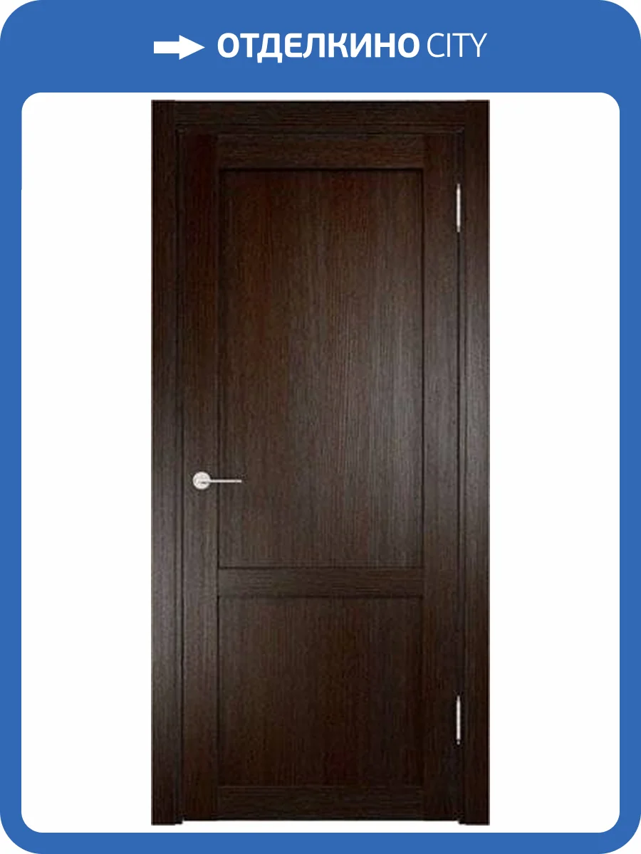 Межкомнатная дверь Verda Баден 03, глухая, дуб темный 700x2000 фото 2