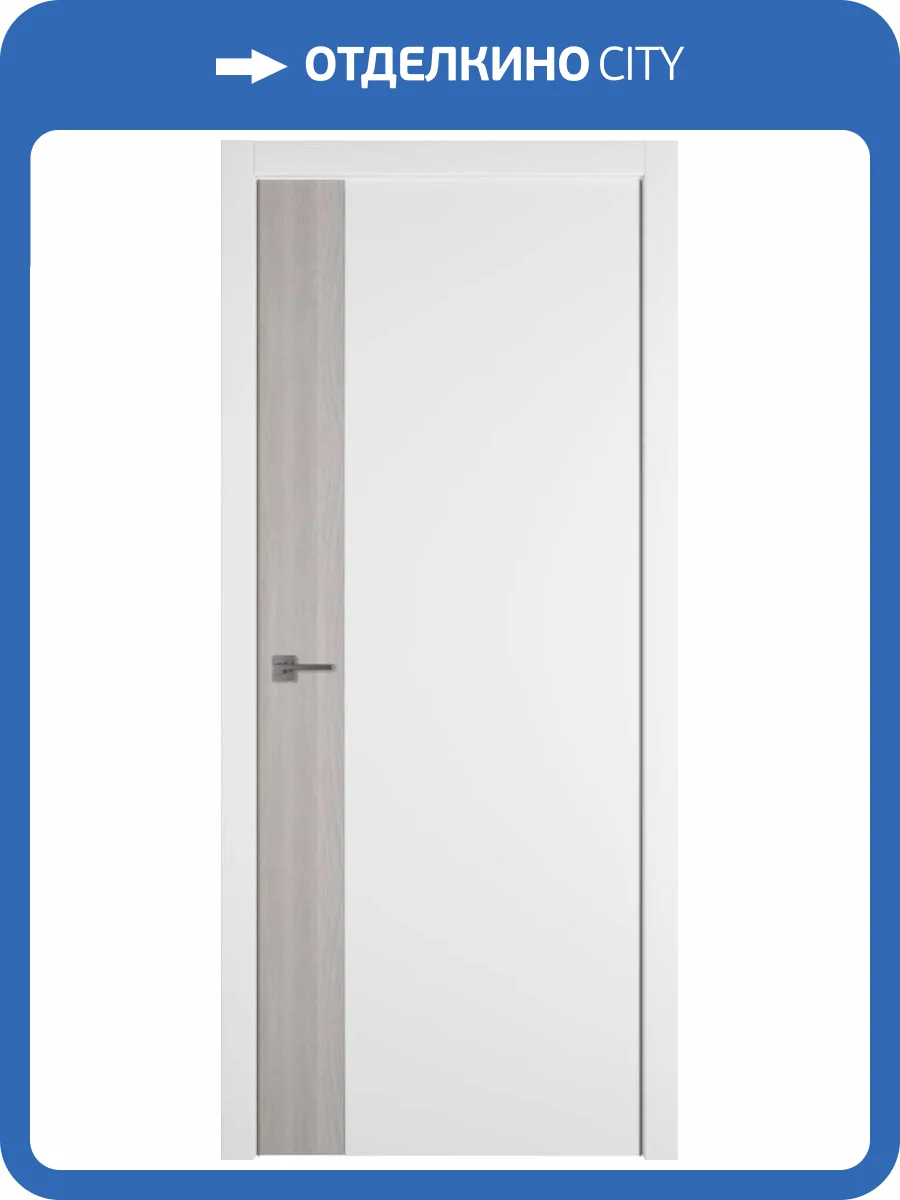 Межкомнатная дверь Владимирская Фабрика Дверей Urban V Emalex Ice вставка Stone oak 700x2000 фото 2