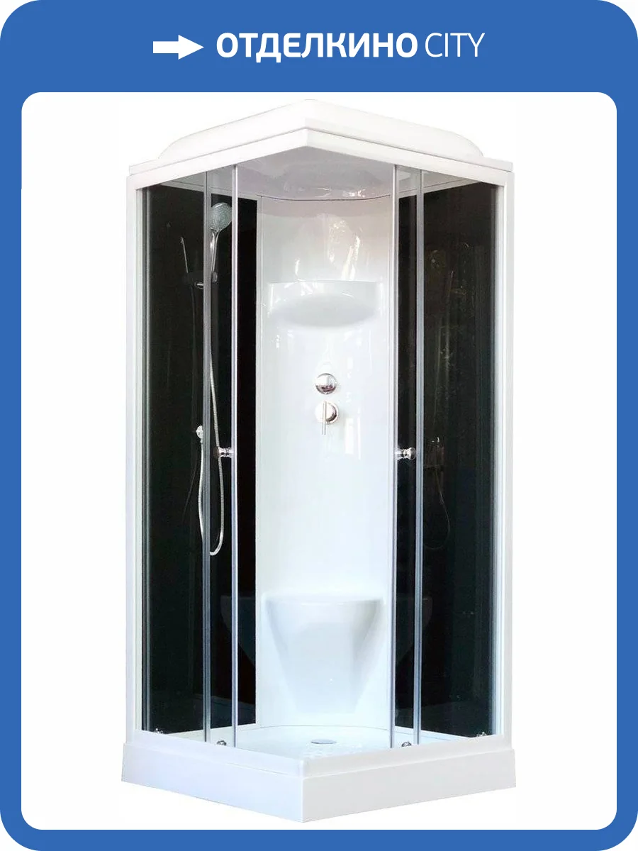 Душевая кабина Royal Bath RB 80HP6-BT с низким поддоном, с сиденьем фото 4