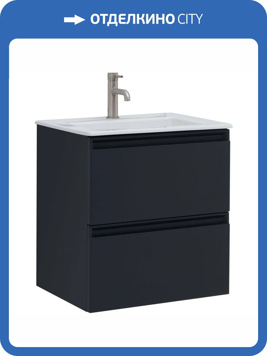 Тумба с раковиной Allen Brau Eclipse 2.0 1.E1001.AM 2.0 антрацит матовый, 61x63.4 фото 9