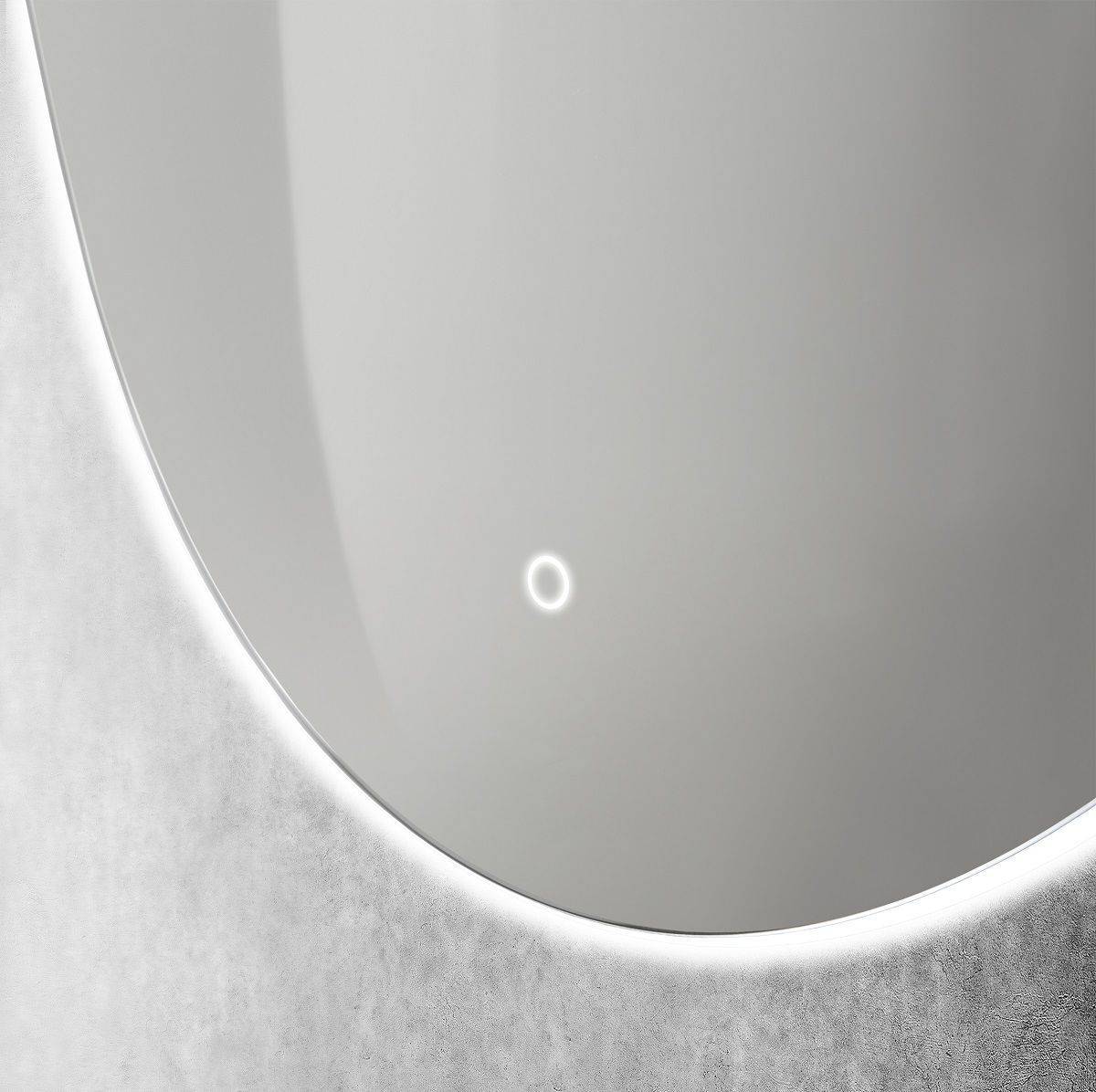 Зеркало Art&Max Carrara AM-Car-570-770-DS-F с подсветкой, 77x57 фото 2